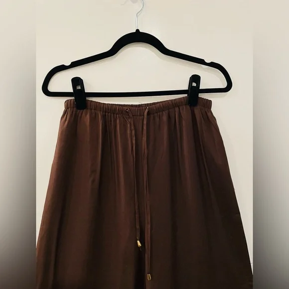 FussytheLabel Chocolate Brown Wide Legged Pants Women’s Medium - Picture 4 of 4
